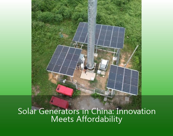 Solar Generators in China: Innovation Meets Affordability